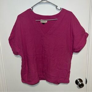 🍀4 for 25🍀 Universal Thread | Pink Vneck Blouse